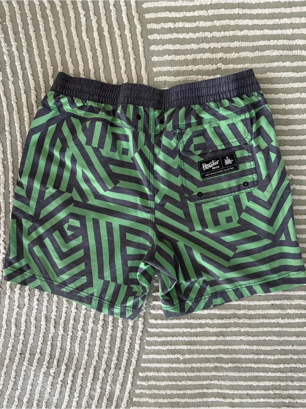 Howler Brothers Limited Edition 2022 Verde Collection Swim Board Shorts Waist 35